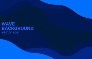 Modern blue background with wavy shapes for presentations or banners vector