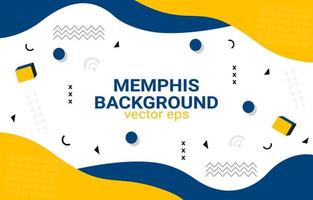 Abstract geometric background in memphis style for poster or banner. vector illustration