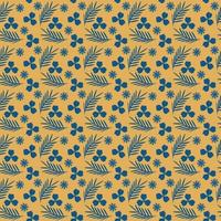 Seamless natural pattern with leaves. Vector illustration