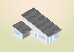 isometric design of modern and minimalist house vector template