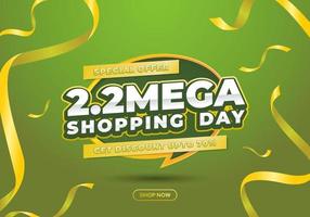 Sales promotion banner design for celebration of each month vector