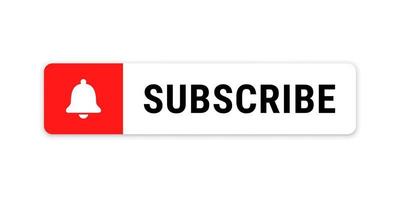 Subscribe Bell Icon red button for website