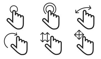 Set of line icons, flat vector illustration.