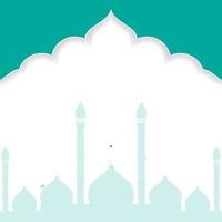 Modern Islamic background template, combination with mosque  design. vector