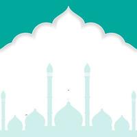 Modern Islamic background template, combination with mosque  design. vector