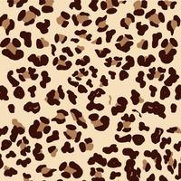 Leopard Pattern Decorative Background Vector Illustration