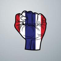 Thailand Flag with Hand Design vector