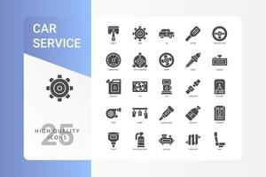 paquete de iconos de servicio de automóvil para el diseño de su sitio web, logotipo, aplicación, ui. vector