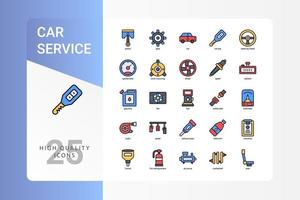 paquete de iconos de servicio de automóvil para el diseño de su sitio web, logotipo, aplicación, ui. vector