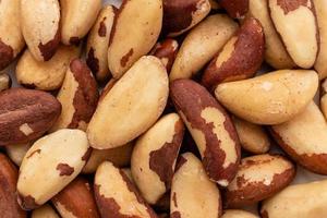 Brazil nuts close up. It can be used as a background photo