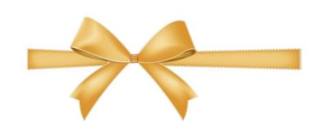 Golden Bow tie ribbon