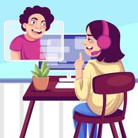 Online Broadcasting Concept vector