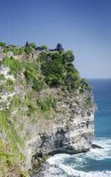 uluwatu ancient landmark clifftop balinese hindu temple in bali indonesia