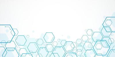 Abstract hexagon background , Technology polygonal concept vector