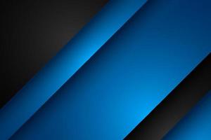 Abstract blue and black diagonal overlap background vector