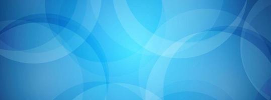 Abstract blue overlapping circle  background vector