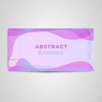 modern purple abstract banner web template with waves element vector