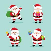 Cute and Happy Characters of Santa Claus
