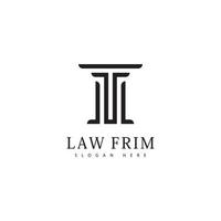 bufete de abogados diseño logo icono plantilla vector