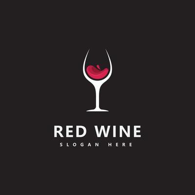 Wine logo icon design template Vector illustration