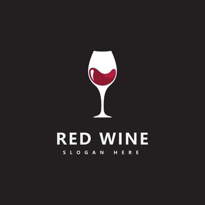 Wine logo icon design template Vector illustration