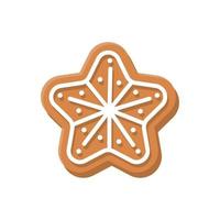 Christmas cookies. Sweet Bread for Kids at Christmas vector
