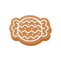 Christmas cookies. Sweet Bread for Kids at Christmas vector