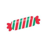 Christmas candy. Red and Green Candy Gifts for Kids on Christmas Day vector