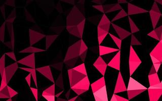 Dark Red vector low poly cover.