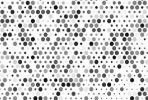 Light Silver, Gray vector background with bubbles.