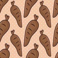 yucca vegetable food seamless pattern illustration vector