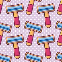 razor seamless pattern illustration vector