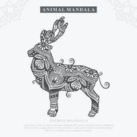 vector de mandala animal. elementos decorativos. ilustración vectorial.