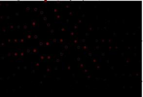 Dark Red vector background with bubbles.