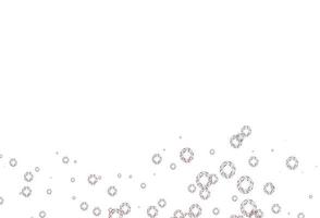 Light Red vector background with bubbles.