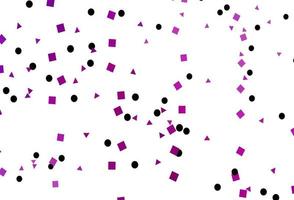 Light Purple vector pattern in polygonal style with circles.