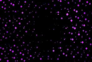 Telón de fondo de vector púrpura oscuro con líneas, círculos, rombos.
