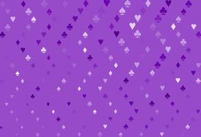 Light Purple vector background with cards signs.