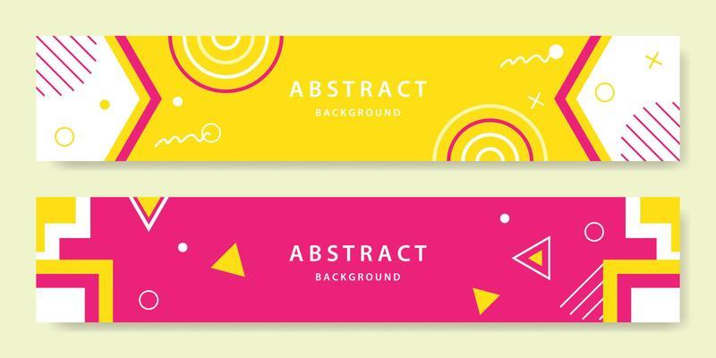 Abstract banner background vector