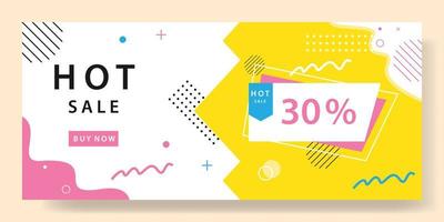 Abstract banner sale vector