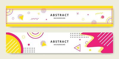 Abstract banner background vector