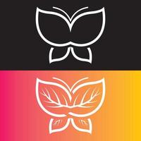 Butterfly logo template vector icon design