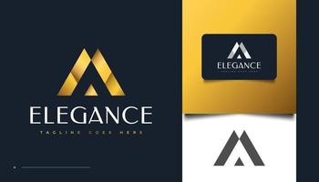 Elegant Letter A Logo Design with Abstract Concept vector