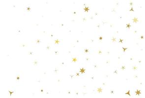 Gold stars on white background. vector