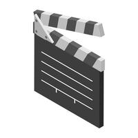 Trendy Clapperboard Concepts vector