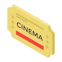 Cinema Ticket Concepts vector