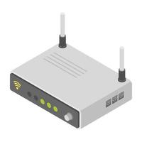 conceptos de enrutador wifi vector