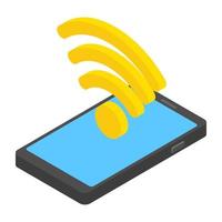 Smartphone Wifi Concepts vector