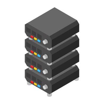 Server Rack Concepts vector