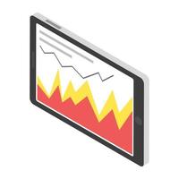 Mountain Graph Concepts vector